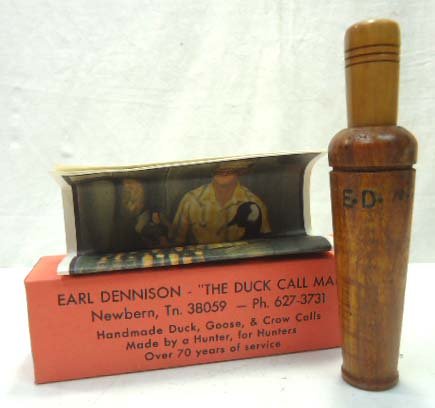 Earl Dennison Duck Call NIB: 6 1/4"L