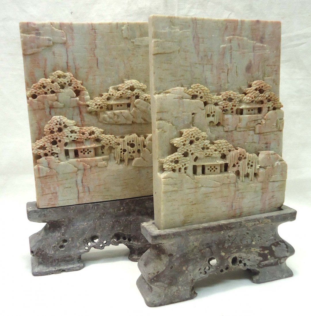 Pr. Soapstone Plaques: 7 3/4" x 5" x 1 1/4"