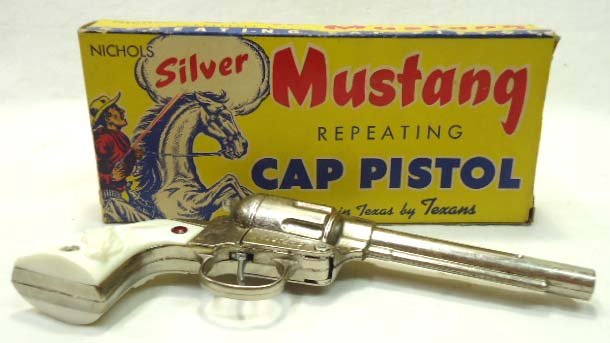 Nichols Mustang Cap Pistol MIB: 9"L