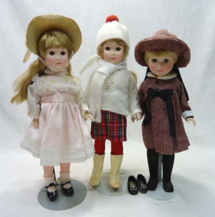 3 Effanbee Dolls: 14 1/2"T Dolls