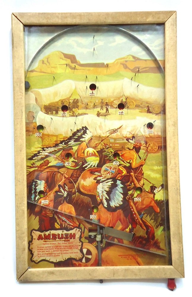 Ambush Pinball Game: 10" x 16"
