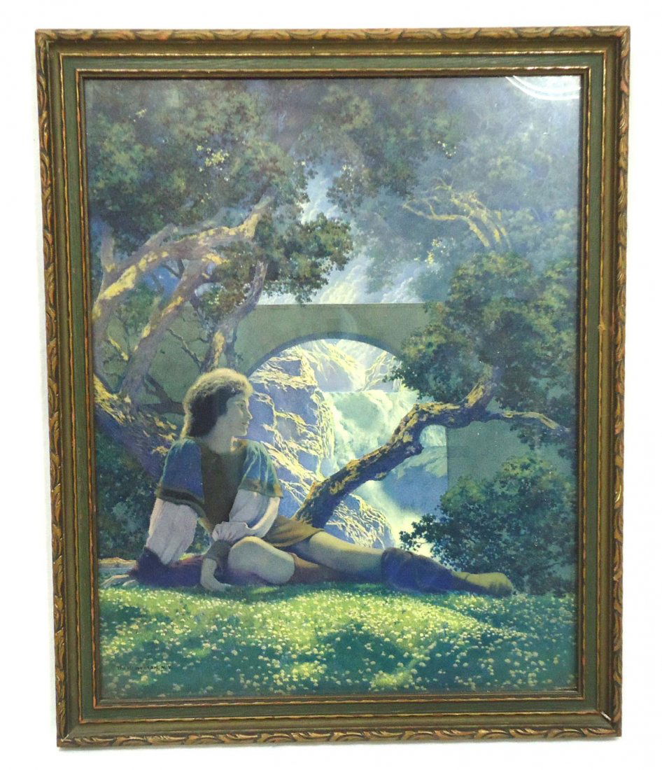 Maxfield Parrish Print: "The Prince" Orig. Frame 13 1/4" x 10 3/4" Frame