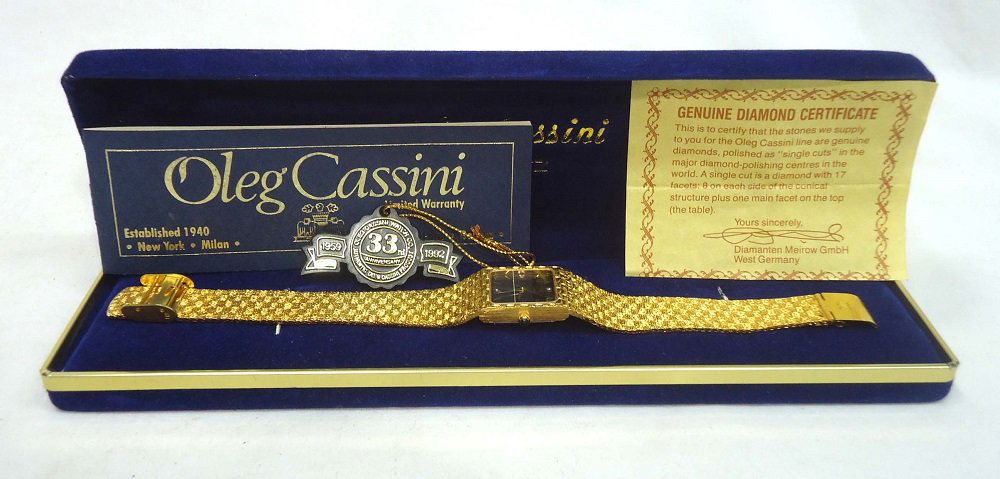 Oleg Cassini Wrist Watch: 9"L