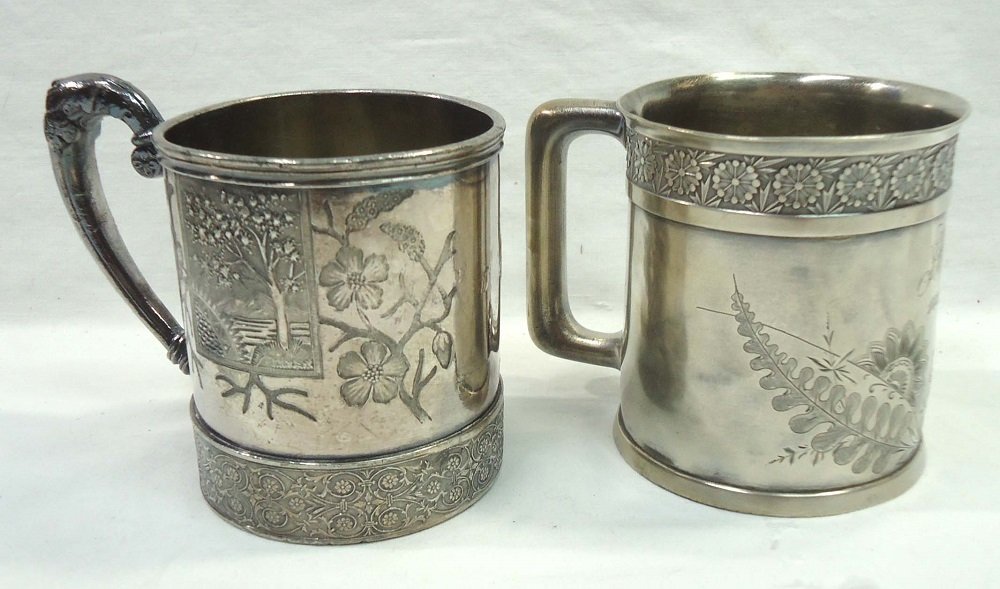2 Silver Vict. Cups: 1 is mkd W & H sterling, the other is mkd Meridian 3 1/4"T