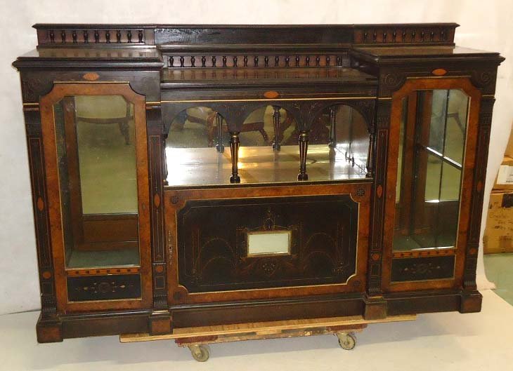 Victorian Credenza Cabinet: 46"T x 18"D x 71"L