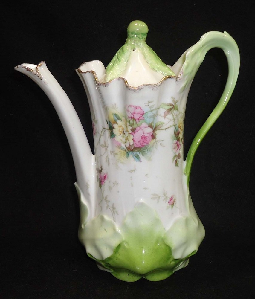 RS Prussia Tea Pot: Unsigned 7"T