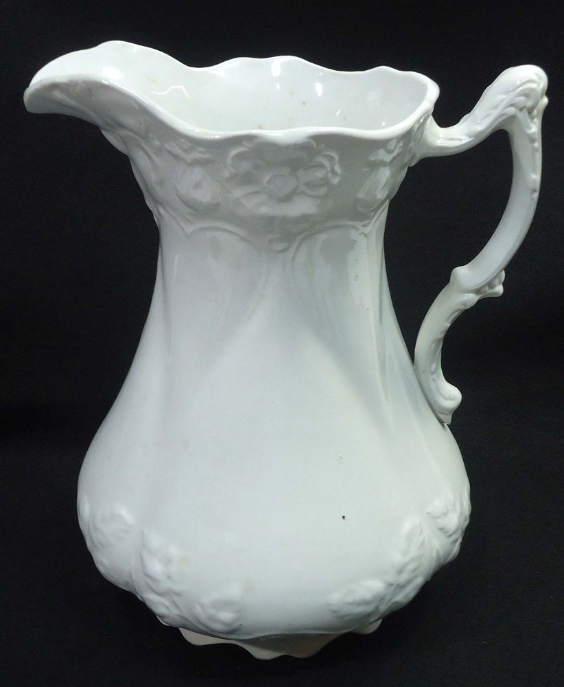 Ironstone Pitcher: 11 3/4"T x 9 1/2" x 8"