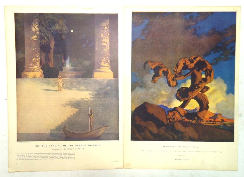 2 Maxfield Parrish Prints: 10 1/4" x 14 3/4"