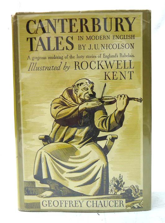 "Canterbury Tales" Illus. by Kent: Illus. Rockwell Kent d.j.