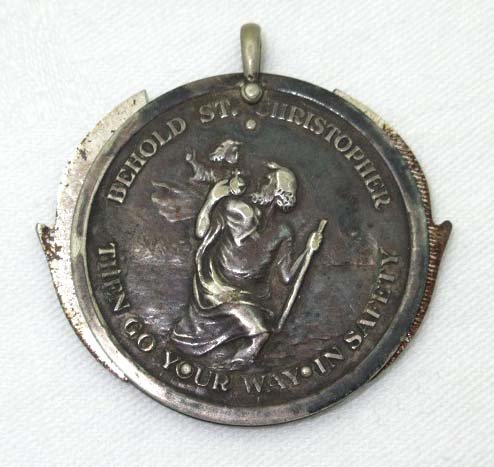 Hickok St. Christopher Knife Pendant: 1 3/4"