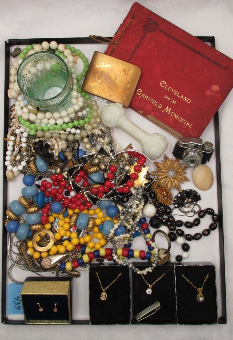 Everything But The Kitchen Sink Lot. 4 NIB Jewelry: Pop Bead's, Knife Rest, Mini-Camera, Misc Jewelry, Coke Glass