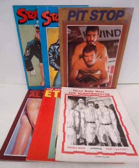 6 Gay Interest Magazines: One is signed by model Al Parker