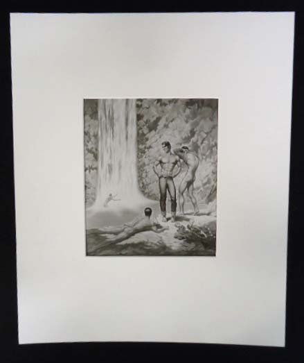 George Quaintance Silver Gelatin "Havasu Creek" 1948: 8" by 10"