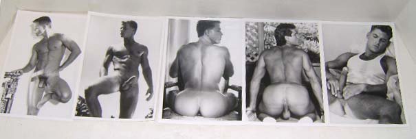 5 Erotic Silver Gelatin Male Nude Photos: Colt Studios 5"x7"