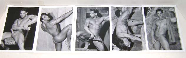 5 Erotic Silver Gelatin Male Nude Photos: Colt Studios 5"x7"