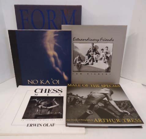 5 Photography Books: " No Ka OI, Male Of The Species, By; Arthur Tress, Form By; Horst, Extraordinary Friends By; Tom Bianchi, & Chess Men By; Erwin Olaf
