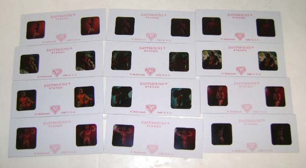 10 Erotic Male Nude Stereo Slides: 10 Pc.