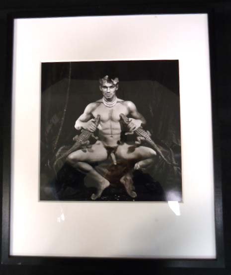 Steven Arnold Silver Gelatin Print: 1980 " Man With Alligators" 16" x 20" #3/12
