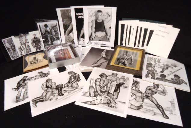 Misc. Lot Of Prints: By; Leatherdale Luger, Jeff Palmer, Colt Studios, Etc.