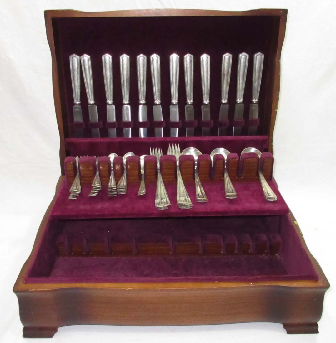 60pc Sterling Flatware Set (1 of 6)