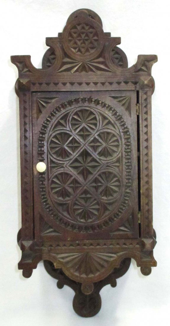 Chip Carved Hanging Cabinet (1 of 10)