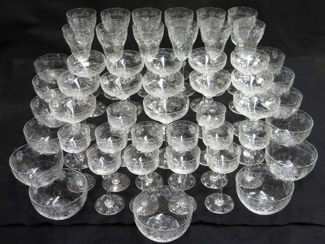 50pc Etched Stemware Set (1 of 7)