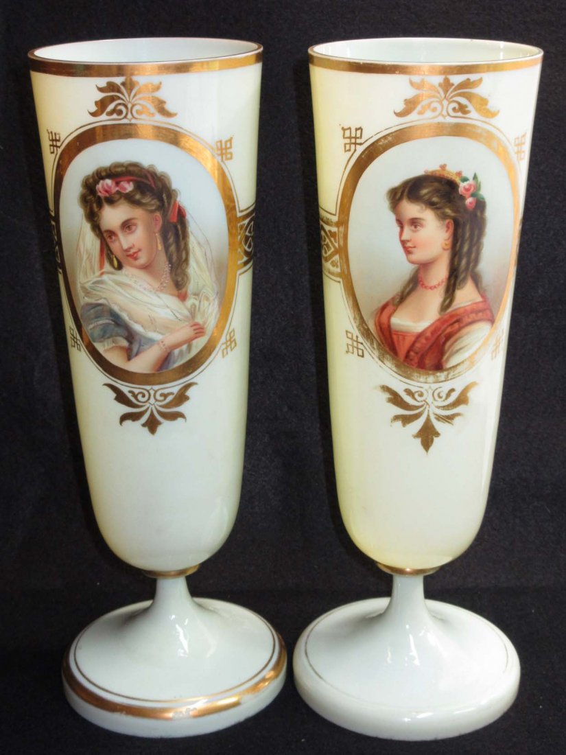 Pr. Bohemian Moser Portrait Vases (1 of 7)