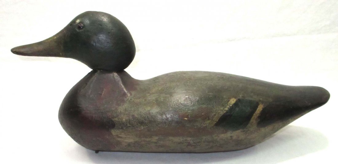 Wooden Mason Duck Decoy (1 of 4)