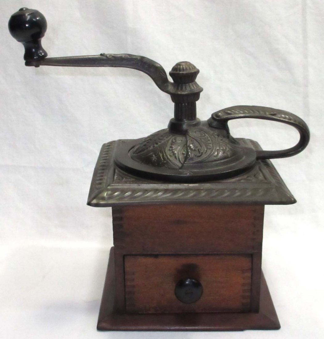 Coffee Grinder: 10 1/2"T x 6 1/2" x 10"