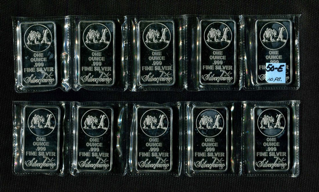 Ten 1oz Silver Bar (1 of 2)
