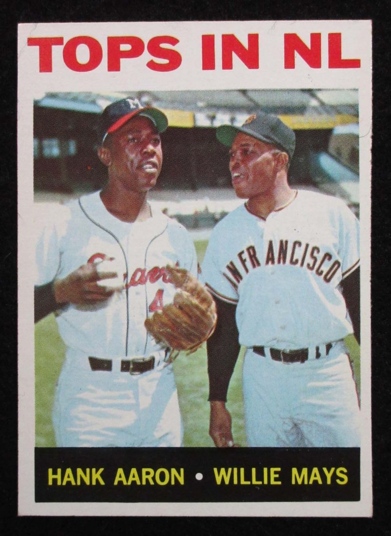1964 Topps #423 Aaron & Mays EX-MT+ (1 of 2)