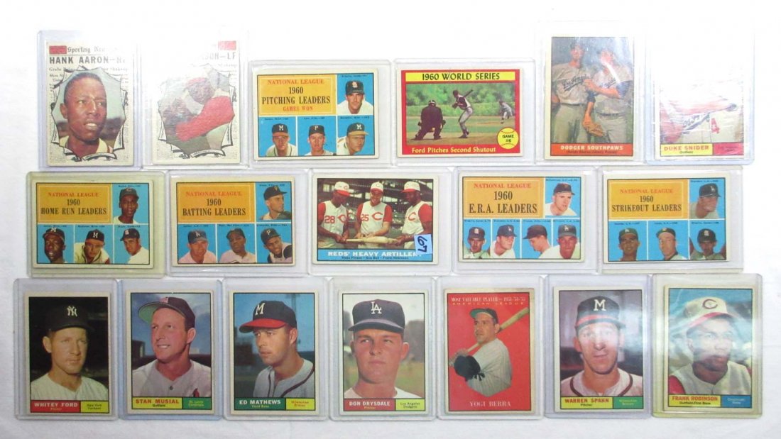 1961 Topps Hall of Fame Lot of 18 (1 of 9)