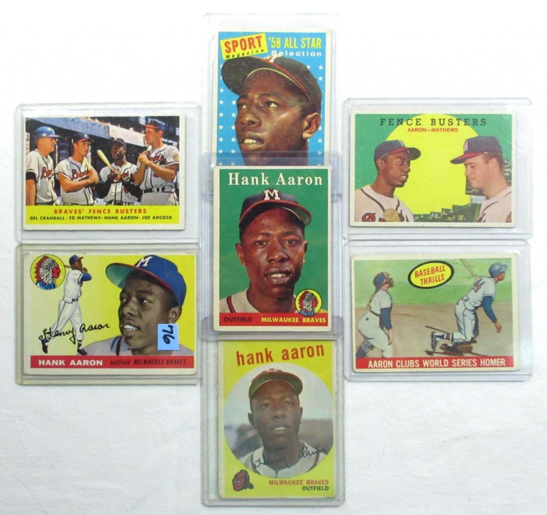 1955 - 1959 Hank Aaron Lot (1 of 7)