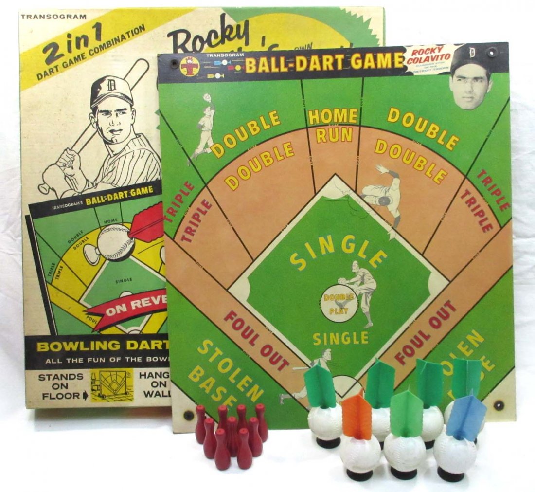 Classic Game Collection Dual-Sided Dart and Baseball Game Set main image 1