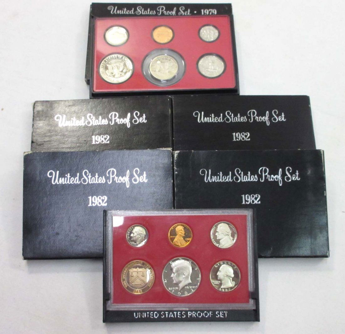 5 Proof Sets 1979 & 82 (1 of 3)