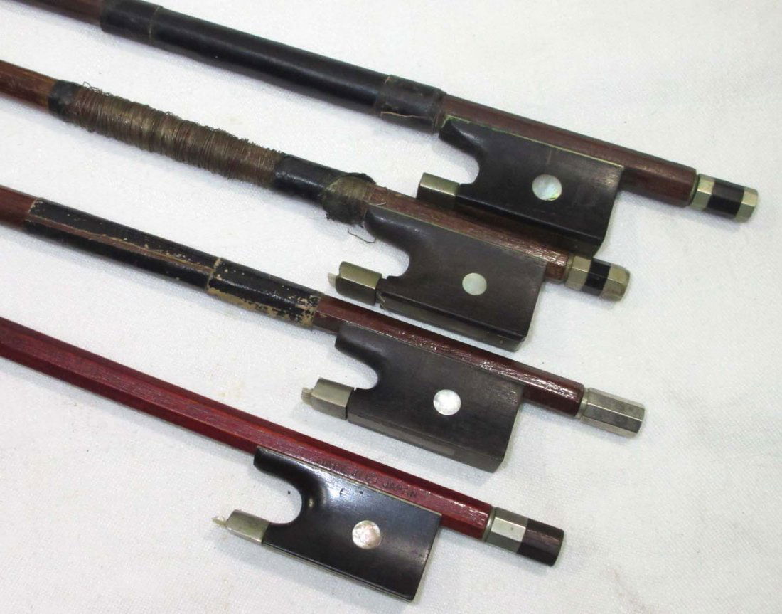 4 Old Violin Bows (1 of 4)