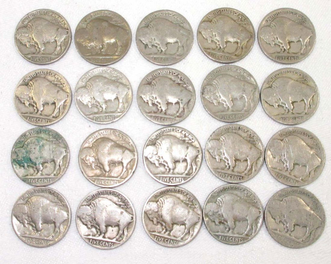 20 Buffalo Nickels (1 of 2)