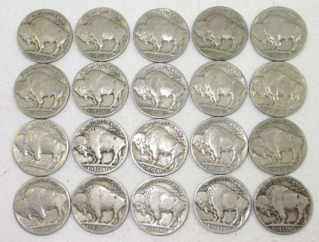 20 Buffalo Nickels (1 of 2)