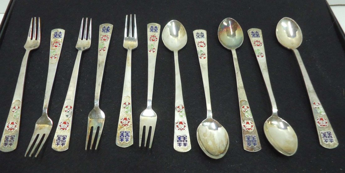 11pc Oriental Forks & Spoons (1 of 2)