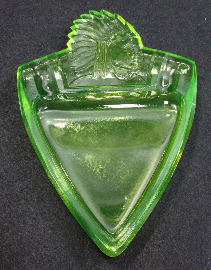 Vaseline Glass Indian Ashtray (1 of 6)