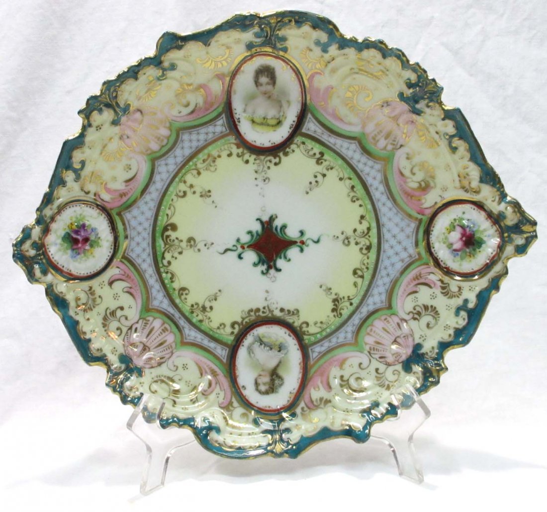 H.P. Nippon Portrait Bowl: 11" X 9 3/4" x 2"