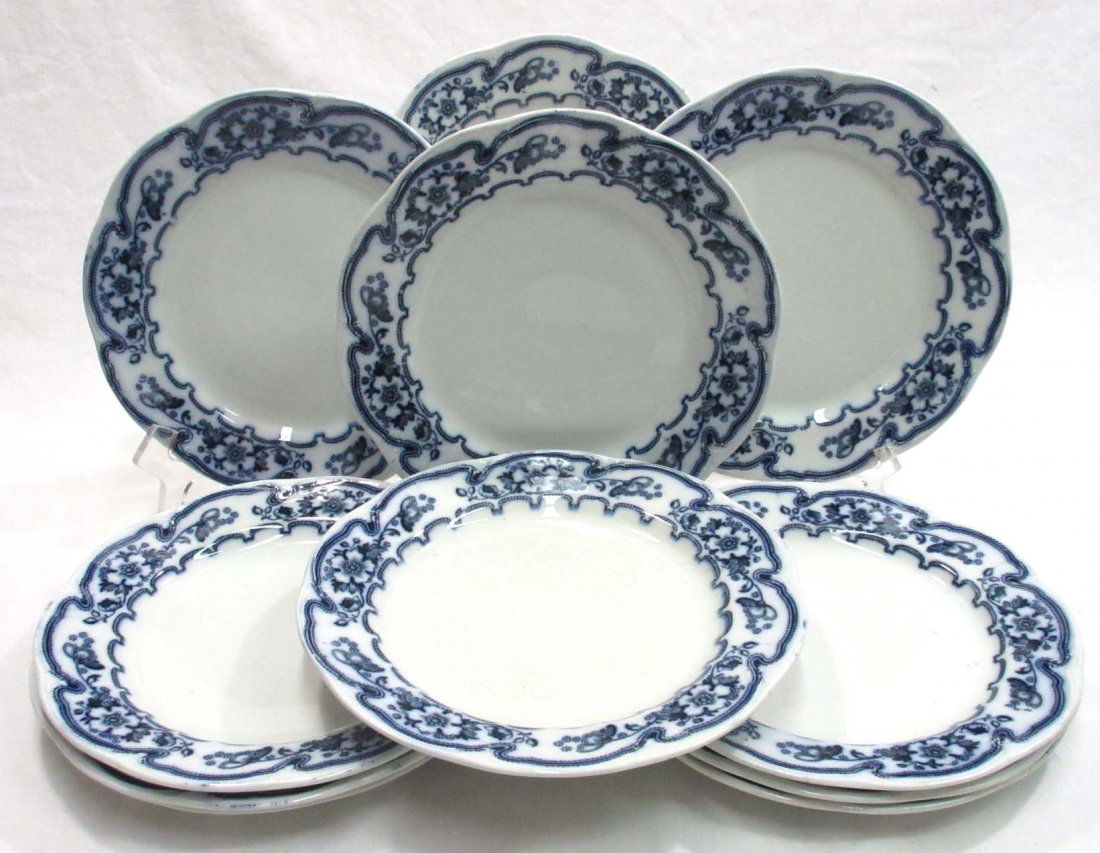 11- Flow Blue Plates " Gladys" (1 of 6)