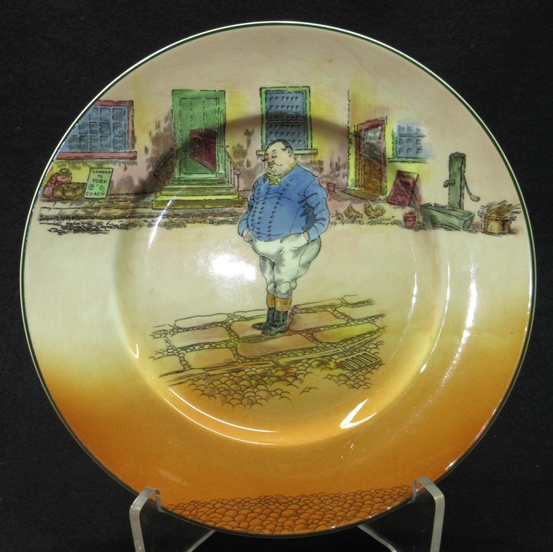 Royal Doulton Plate: 10 1/2" - Dickensware " Fat Boy"