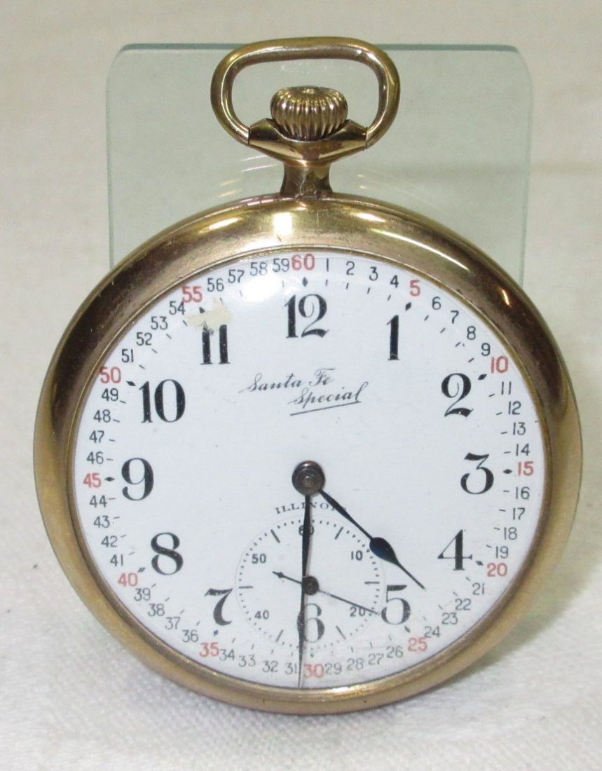 Illinois Santa Fe Special 21J Pocket Watch (1 of 5)