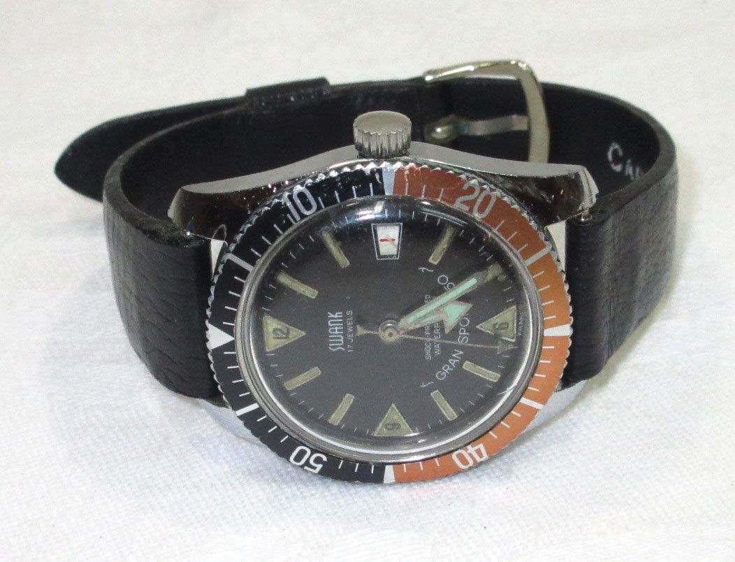 Swank Gran Sport 150 17J Wrist Watch: Waterproof to 150', Running, We do not guarantee working order of watches