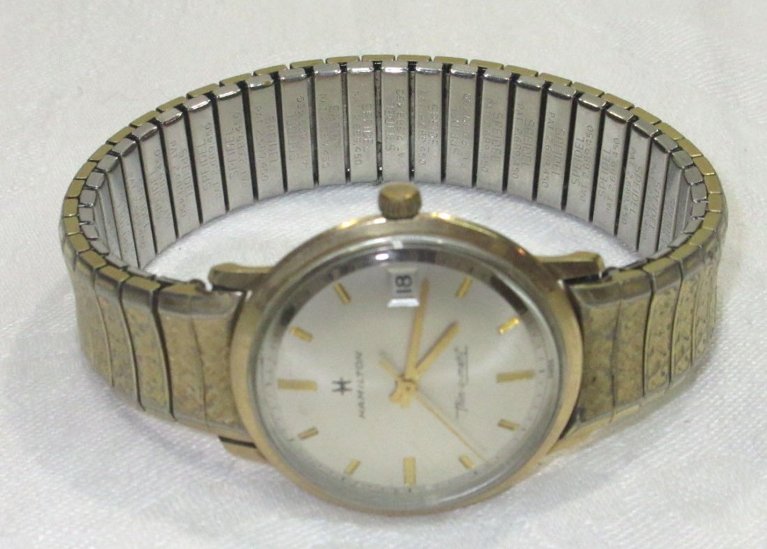 Hamilton 17J Wrist Watch: Thin o Matic, Running, We do not guarantee working order of watches
