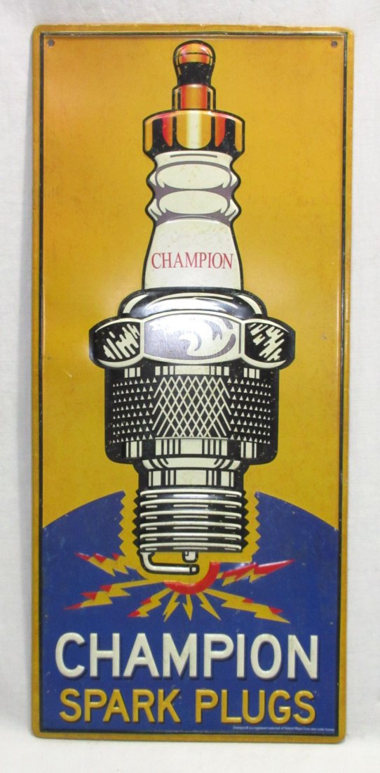 Champion Spark Plug Sign Modern