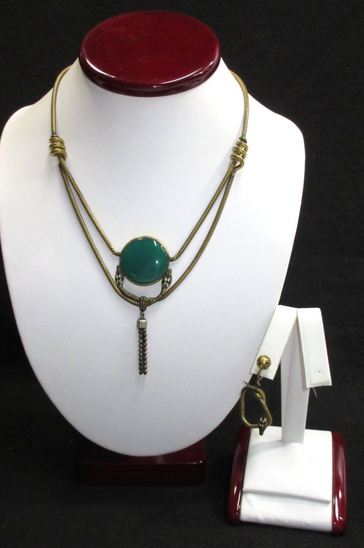 Victorian Enameled Snake Festoon Necklace (1 of 7)