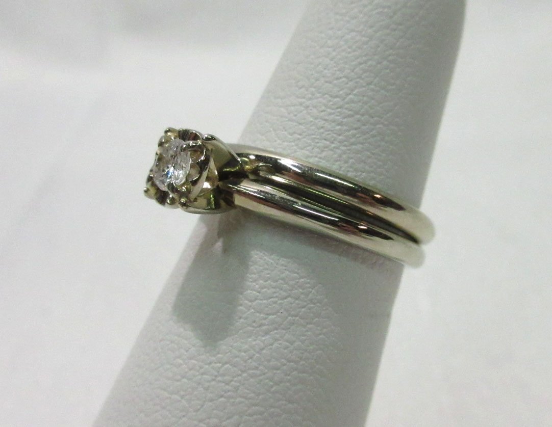14Kt White Gold Diamond Wedding Set (1 of 5)