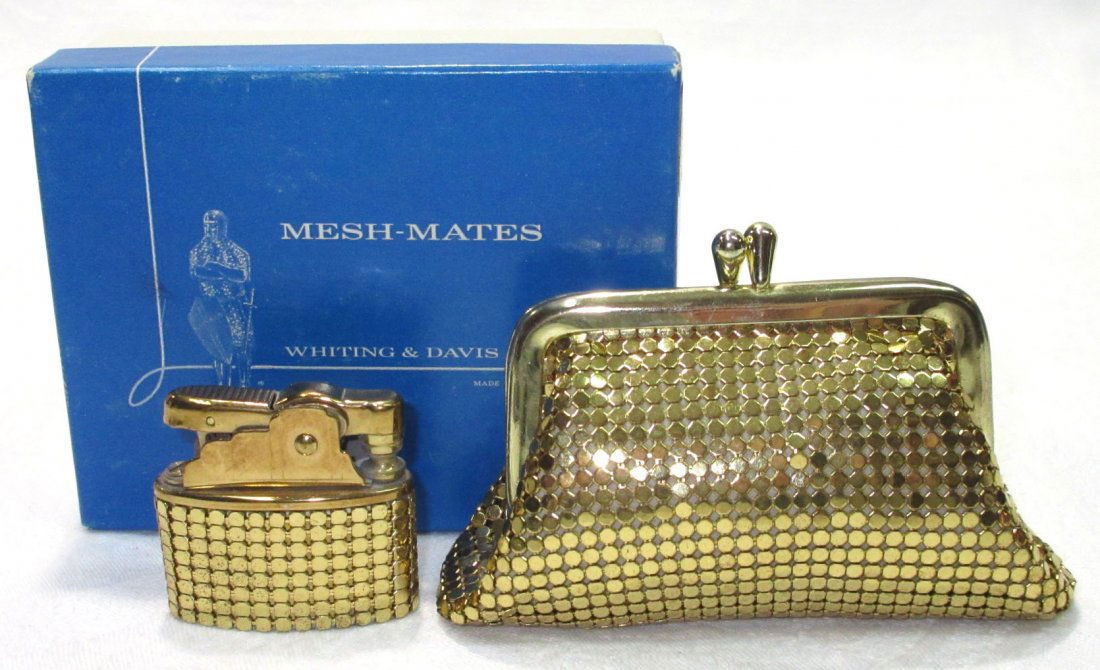 Whiting & Davis Coin Purse & Lighter In Box (1 of 7)